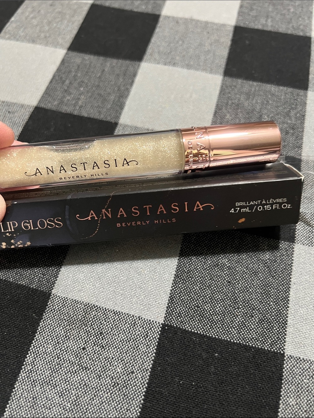 New Anastasia Beverly Hills Shimmery Iridescent Gold Lip Gloss